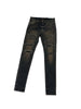 Amiri Leather Thrasher Denim