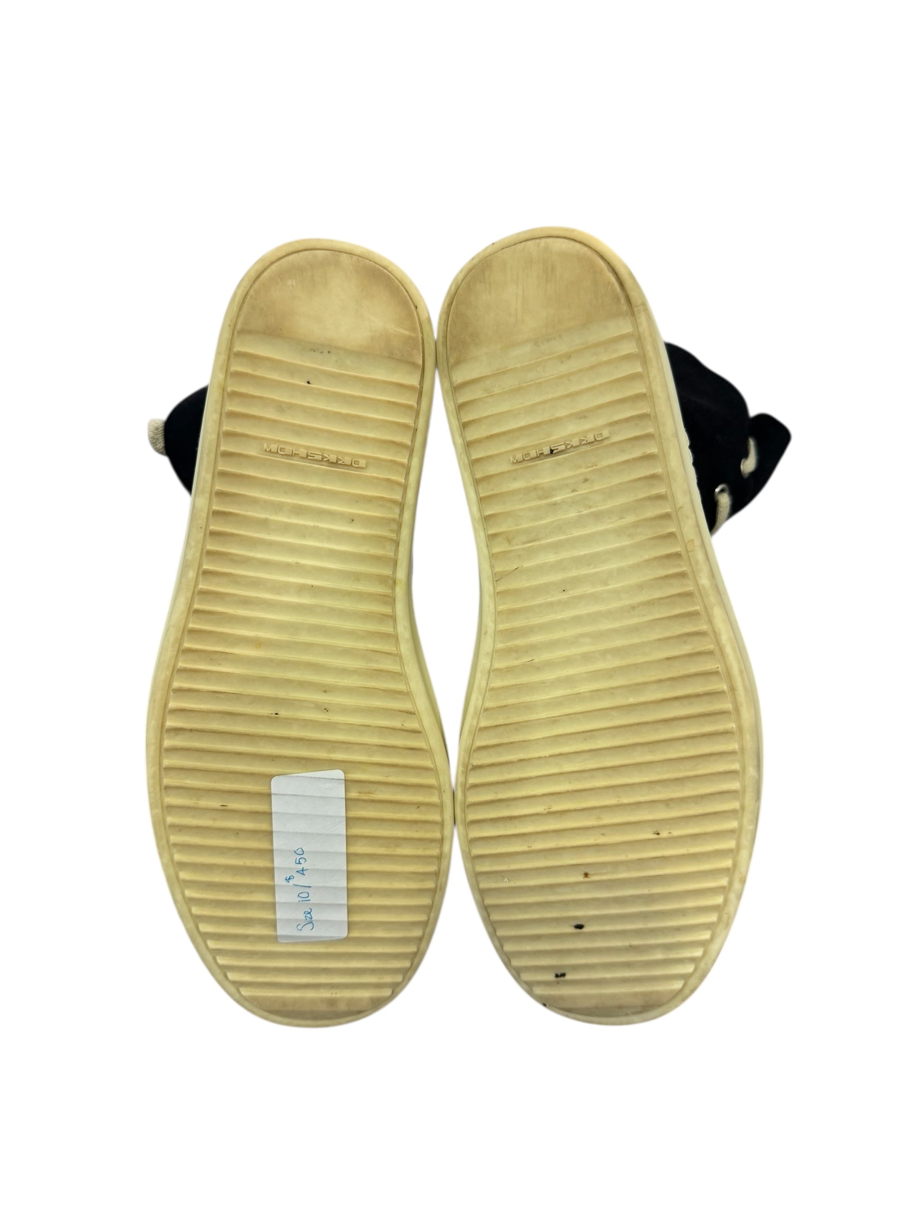 Rick Owens DrkShdw Canvas High Top (Black/Milk)