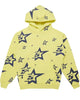 Sp5der 5Star Print Yellow Hoodie