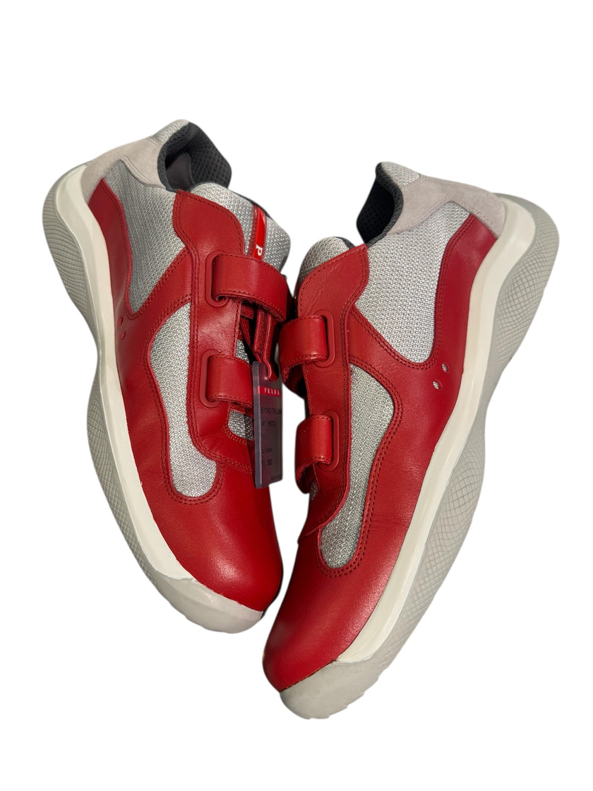 Prada American Cup Strap Grey/Red