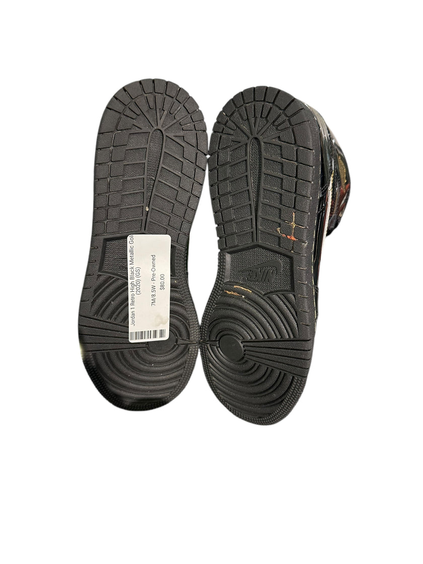 Jordan 1 Retro High Black Metallic Gold (2020) (GS)