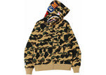 BAPE 1st Camo Shark Full Zip Hoodie Yellow