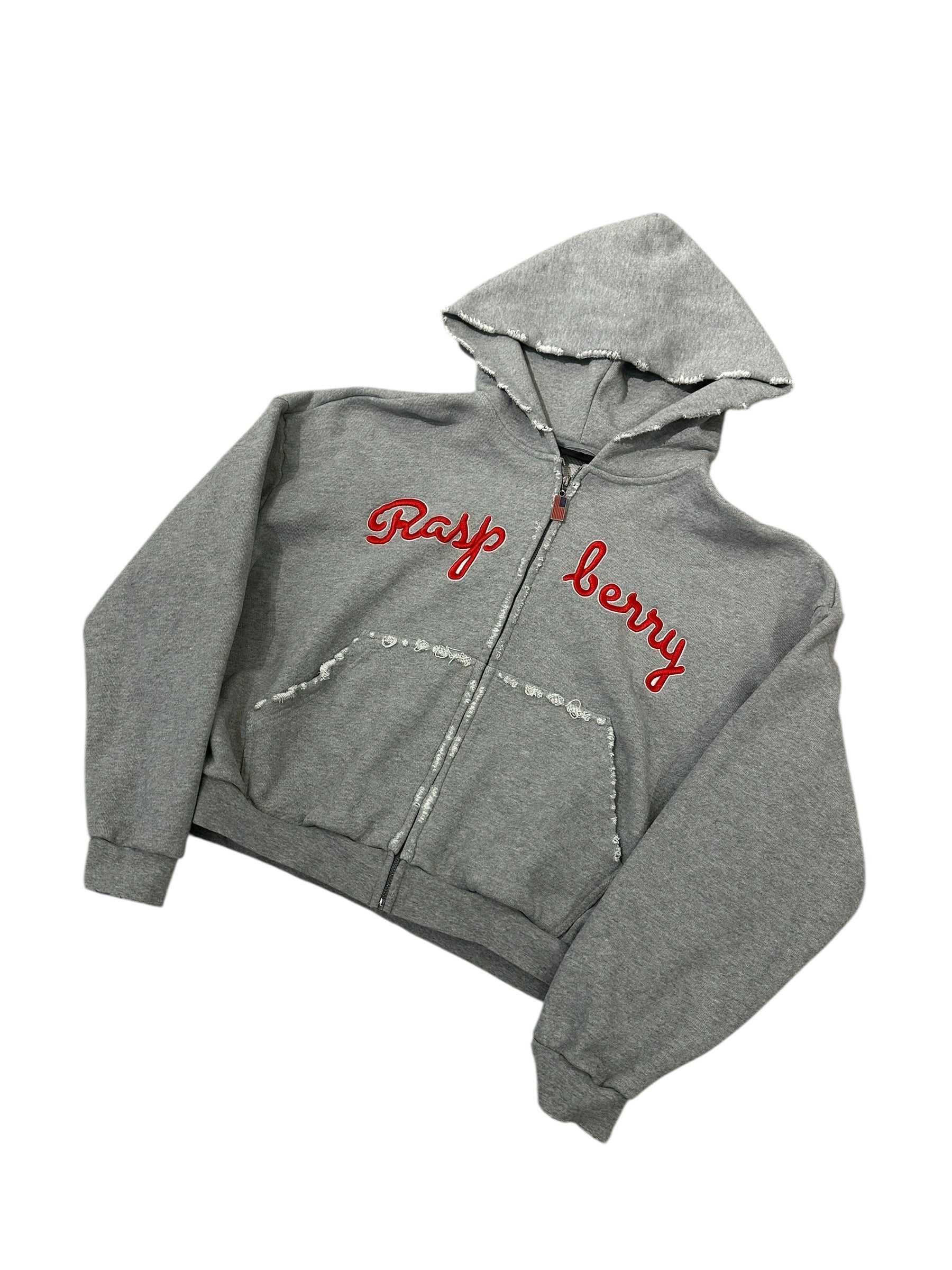GV Gallery Grey Script Zip Up