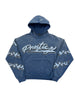 Prestige Flames Pullover Hoodie Blue
