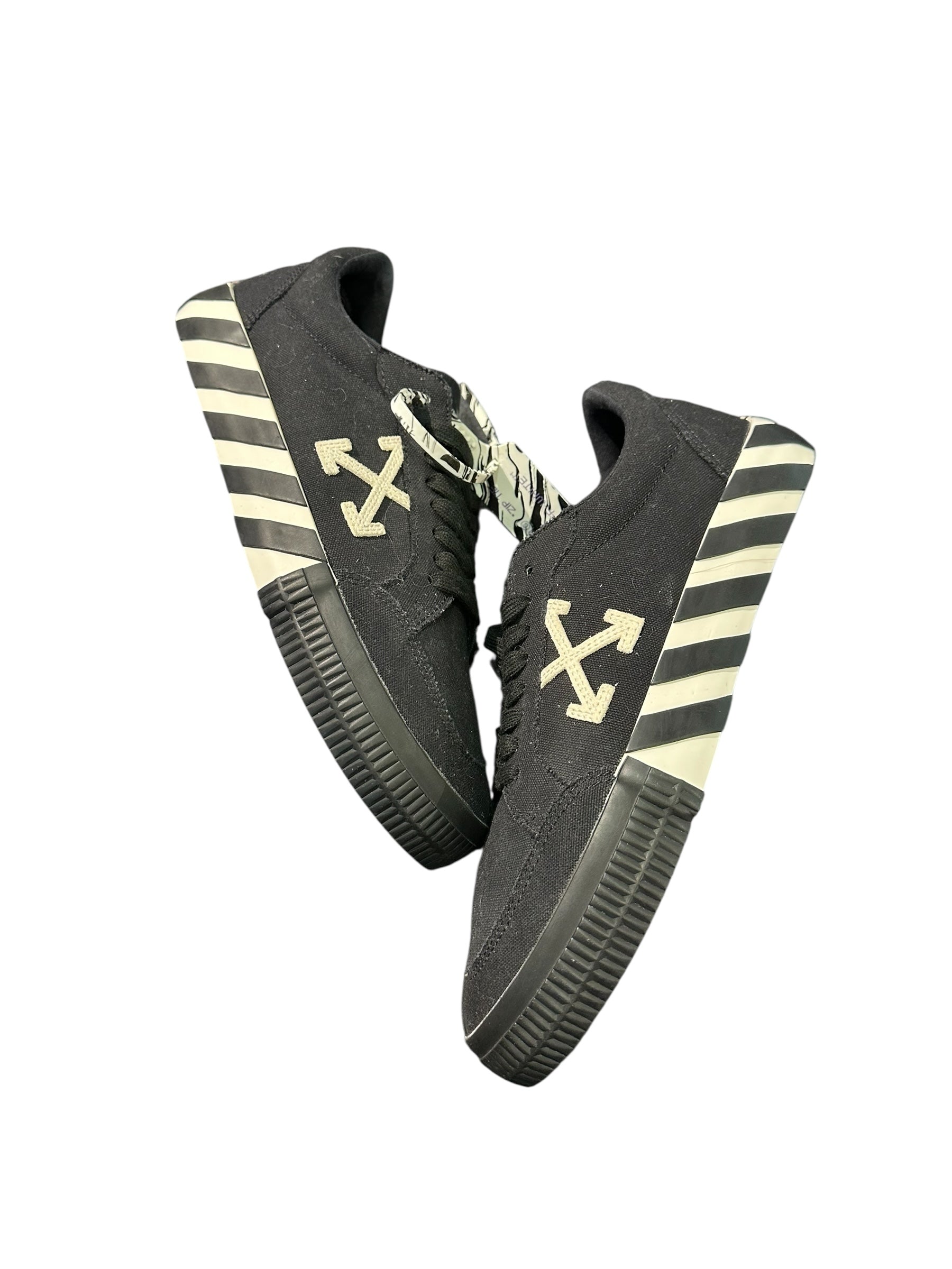 OFF-WHITE Vulcanized Low Black White