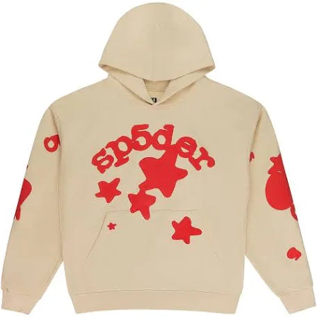 Sp5der Cream Beluga Hoodie