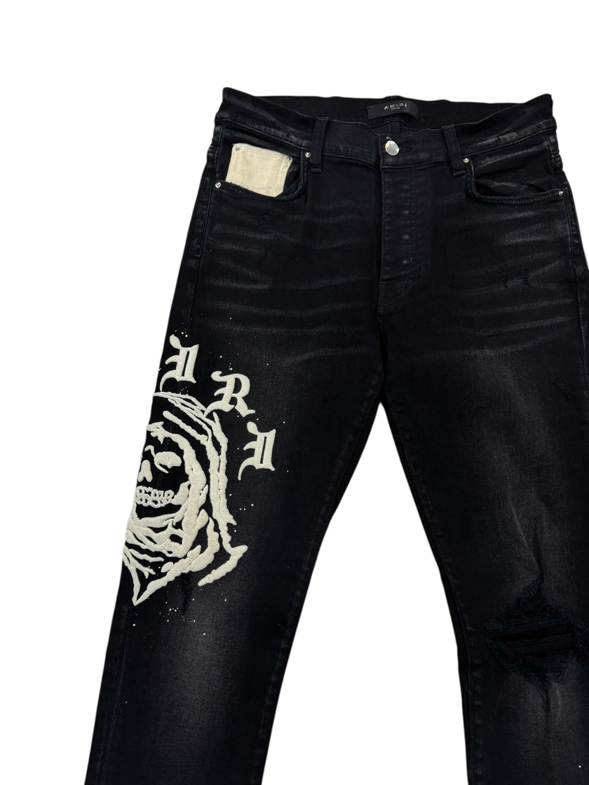Amiri Wes Lang Denim Black
