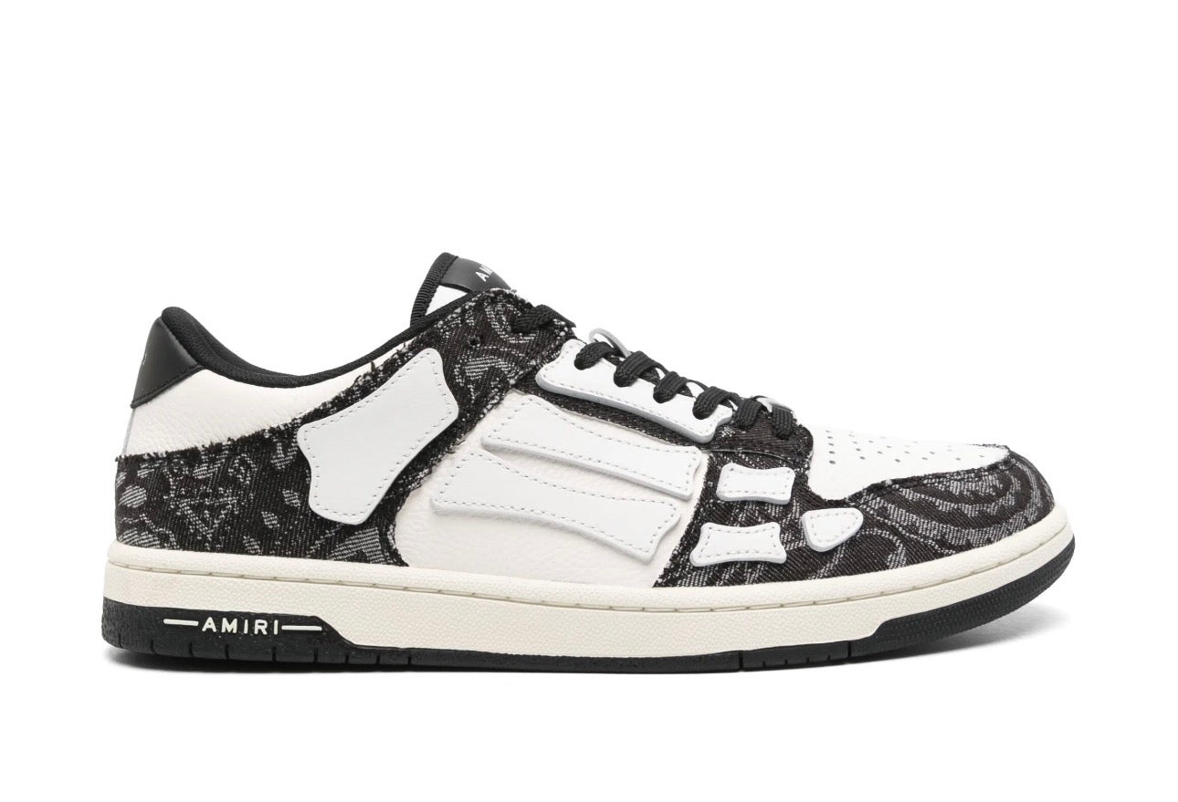 Amiri Bandana Skel Top Low (Black/White)