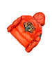 Avirex Orange Varsity Puffer