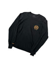 Chrome Hearts Horseshoe Staff Long Sleeve Tee Black/Orange