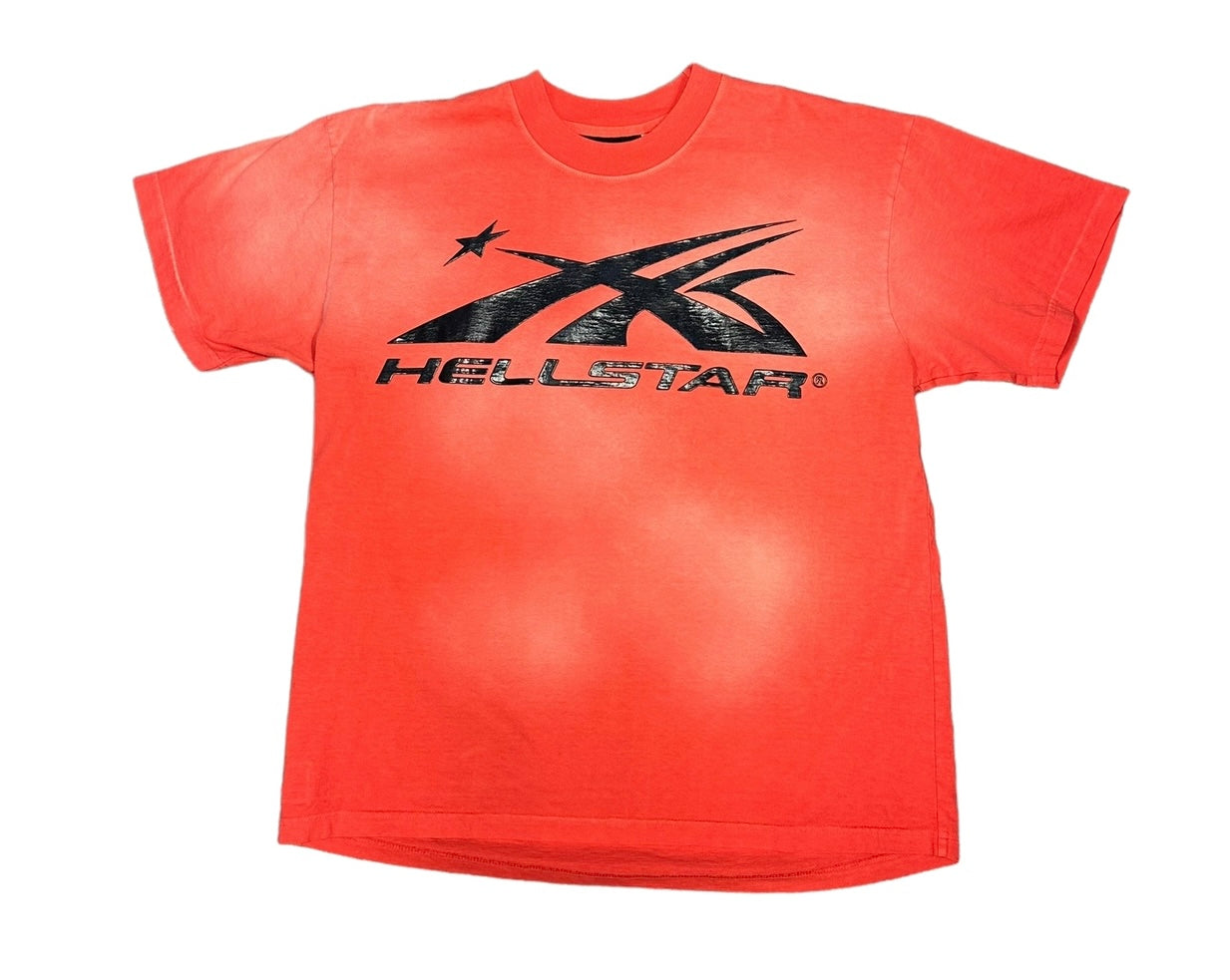 Hellstar Gel Logo Tee Faded Orange