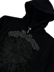 Sp5der OG Web Zip Up Black Rhinestone