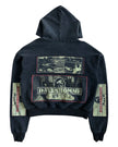 Daven Homme Ramone Patch Hoodie Black
