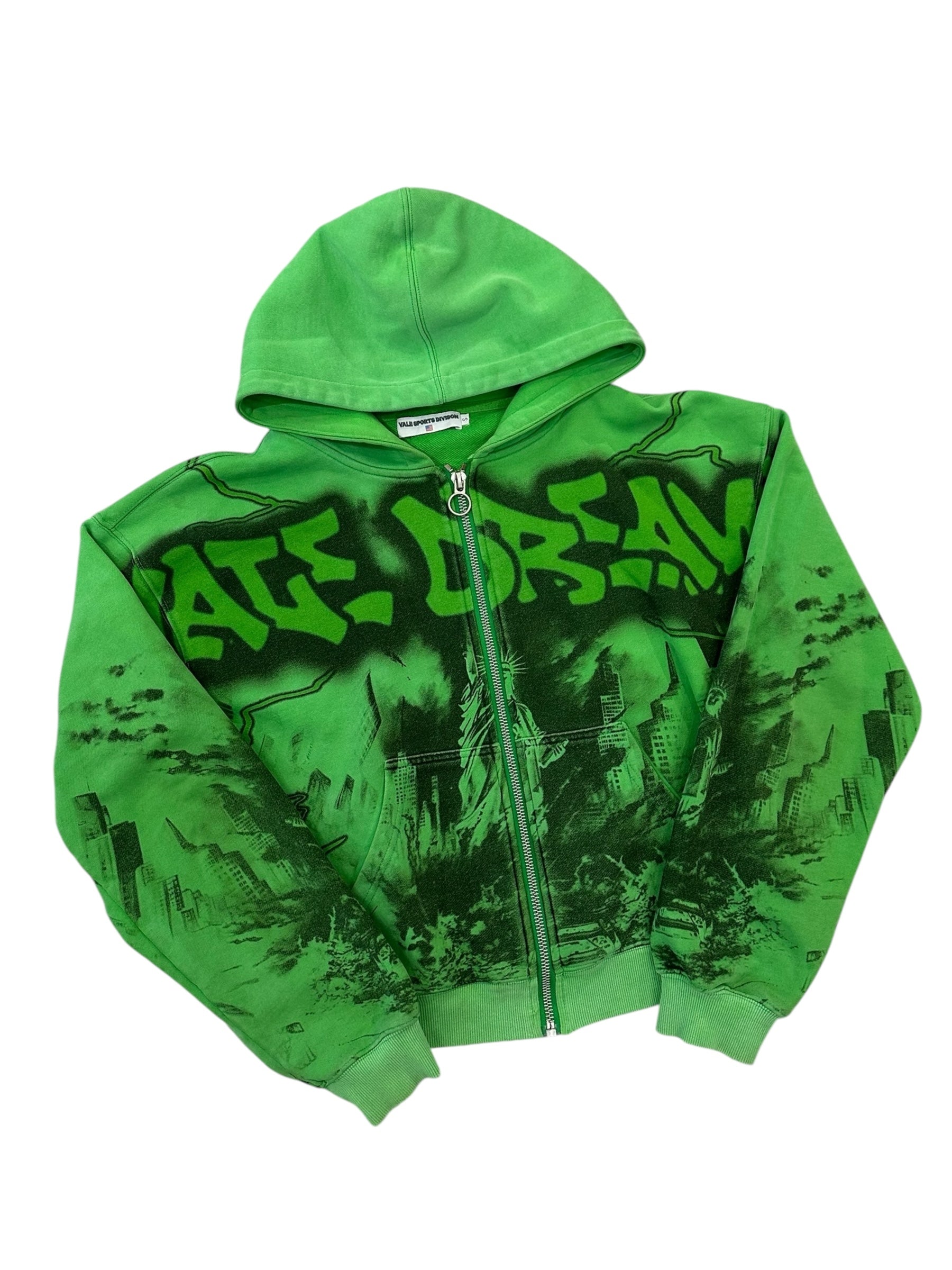 Vale Forever NYC Zip Up Hoodie Green