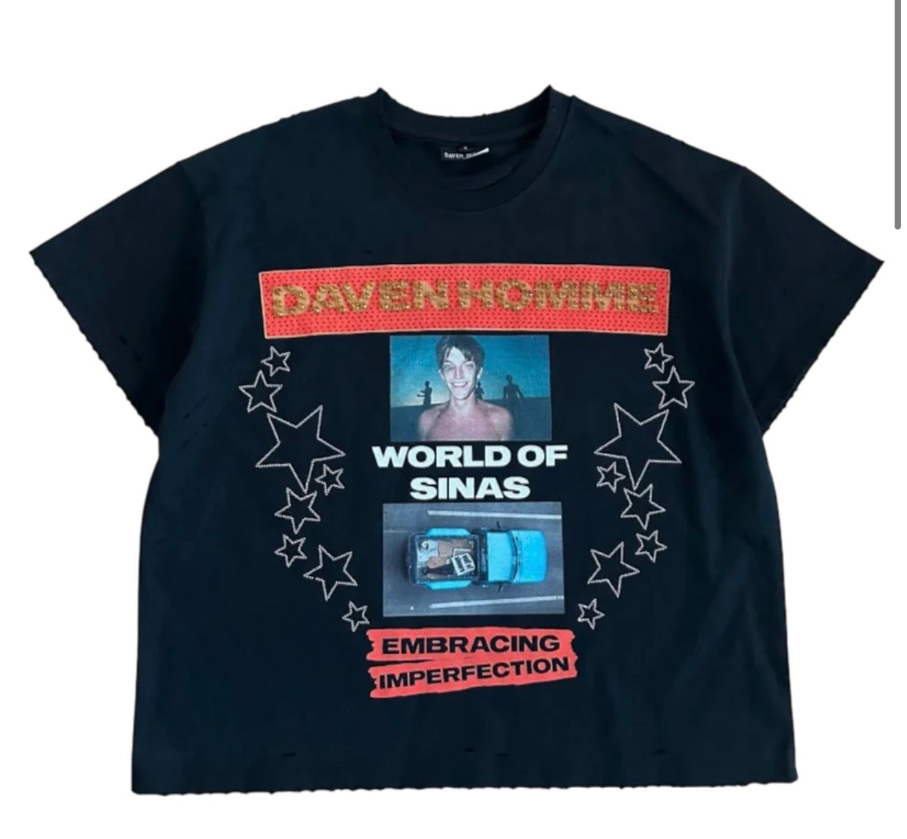 Daven Homme World Of Sinas Tee Black