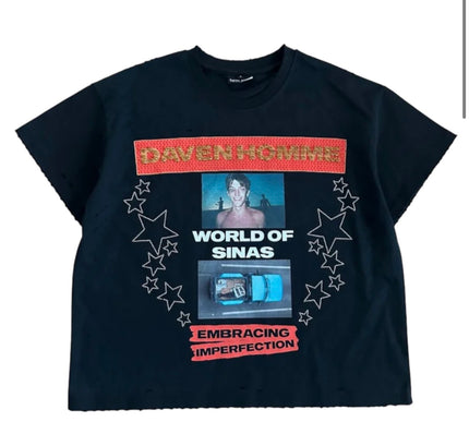 Daven Homme World Of Sinas Tee Black