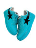 A Bathing Ape Bape Sta Turquoise Blue Black Patent Leather