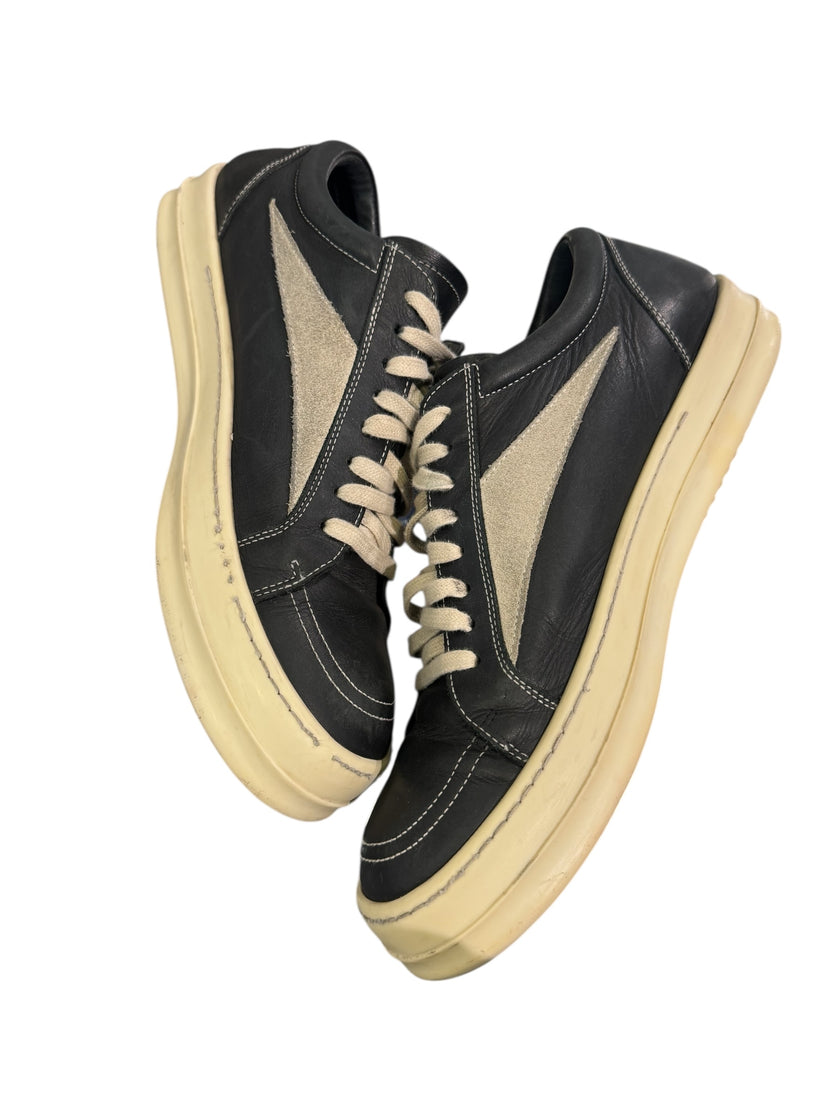 Rick Owens Vintage Low Top Leather (Black/Milk)