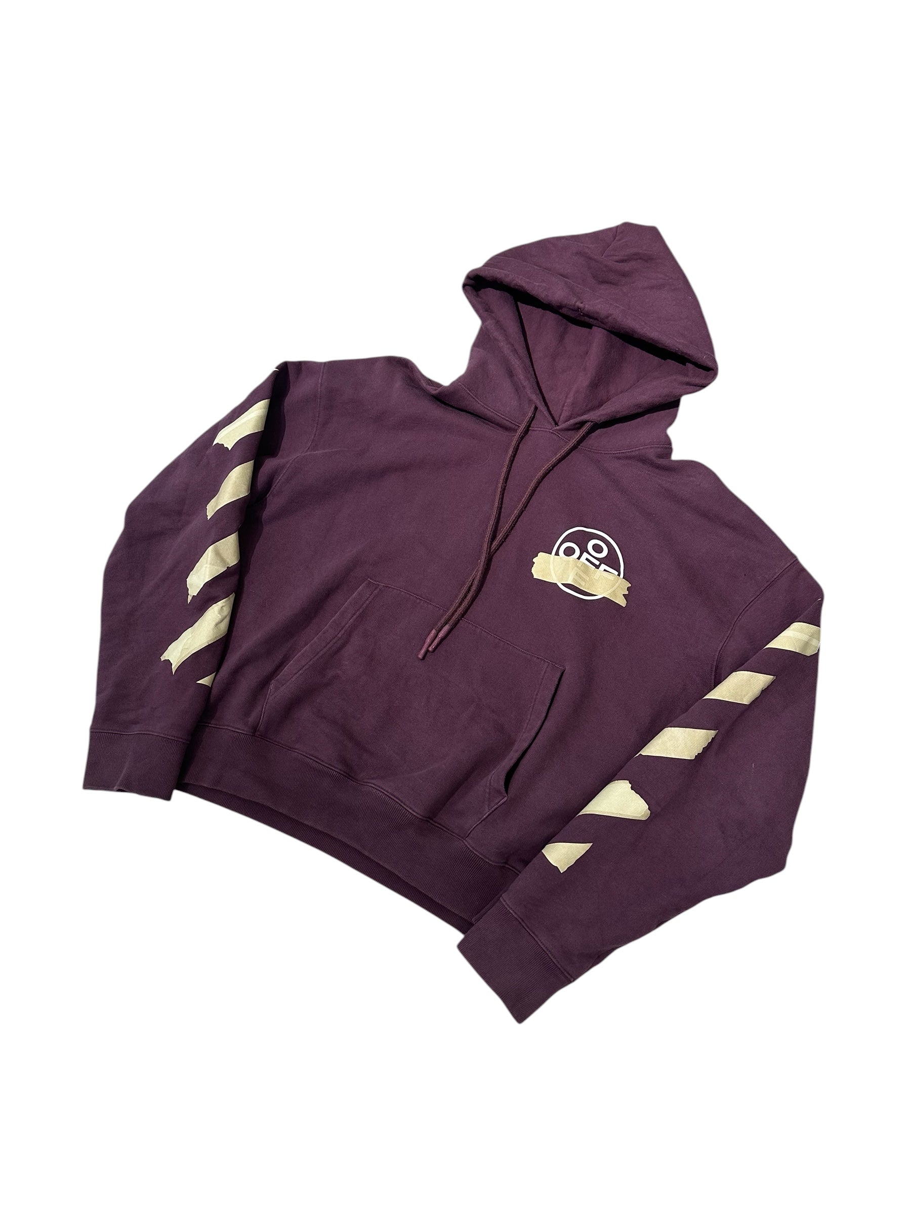 OFF-White Tape Arrows Print Pullover Purple