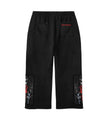 Daven Homme Uncharted DH Appliqué Embroidered Sweatpants Black