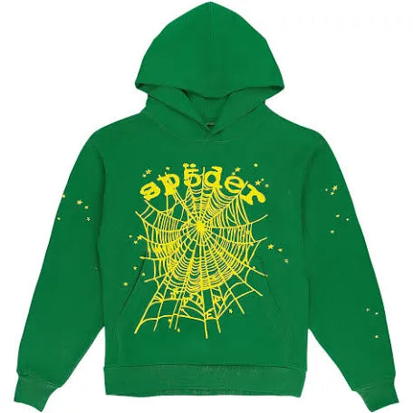 Sp5der Green Star OG Web V2 Hoodie