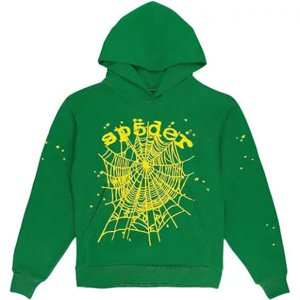 Sp5der Green Star OG Web V2 Hoodie