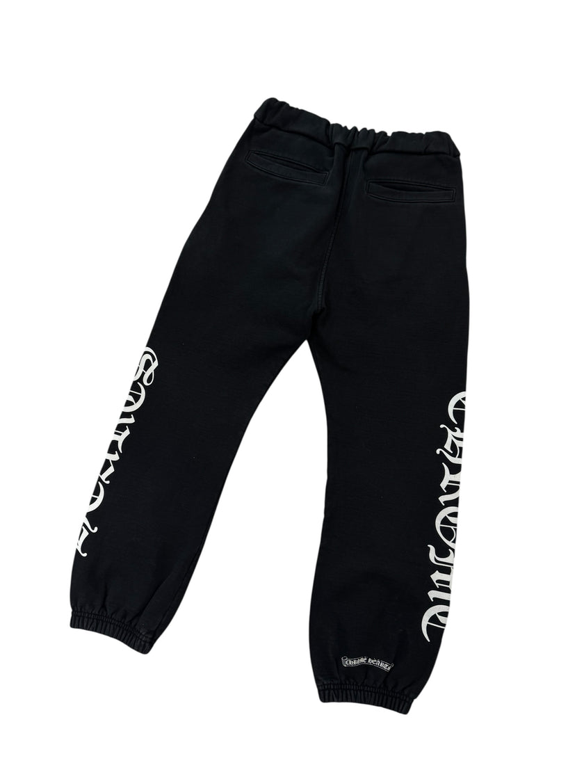 Chrome Hearts Scroll Logo Black Sweatpants