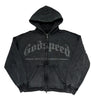 Godspeed Studded OG Logo Hoodie Black Wash