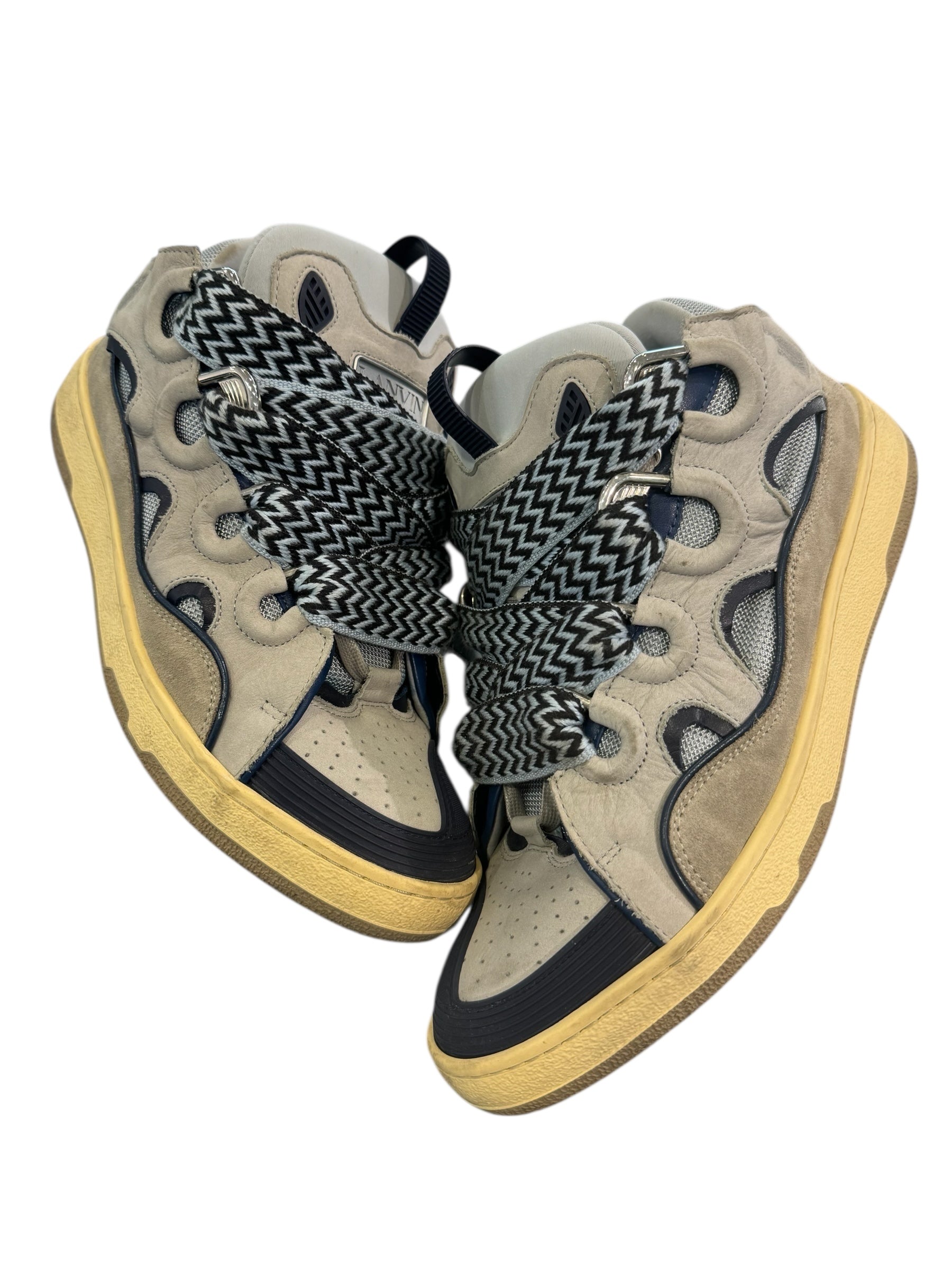 Lanvin Curb Sneaker Navy/Grey