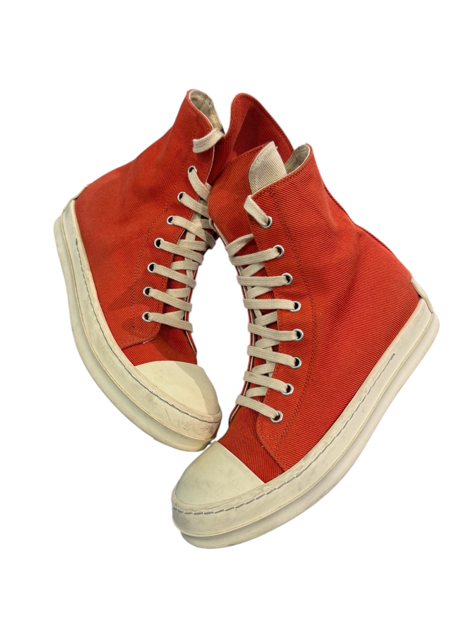 Rick Owens DrkShdw Ramone High Top (Orange/Milk)