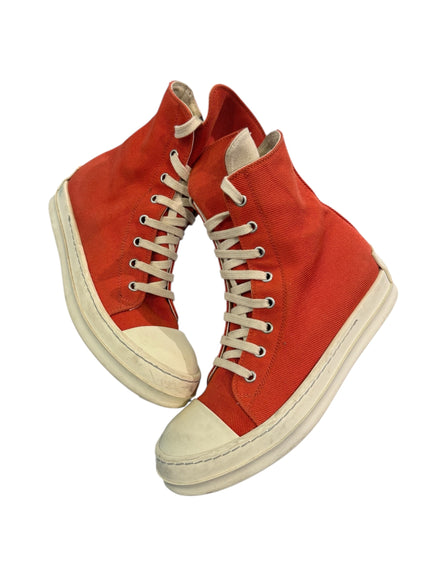 Rick Owens DrkShdw Ramone High Top (Orange/Milk)