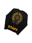 Chrome Hearts Horseshoe Staff Long Sleeve Tee Black/Orange