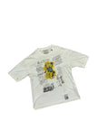 Maison Mihara Yasuhiro Bear Printed Distressed Tee White