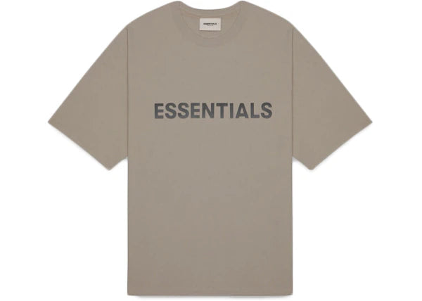 Fear of God Essentials Boxy T-Shirt Applique Logo Taupe