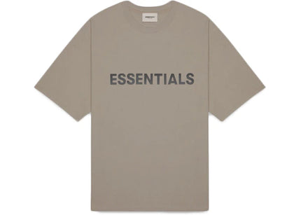 Fear of God Essentials Boxy T-Shirt Applique Logo Taupe