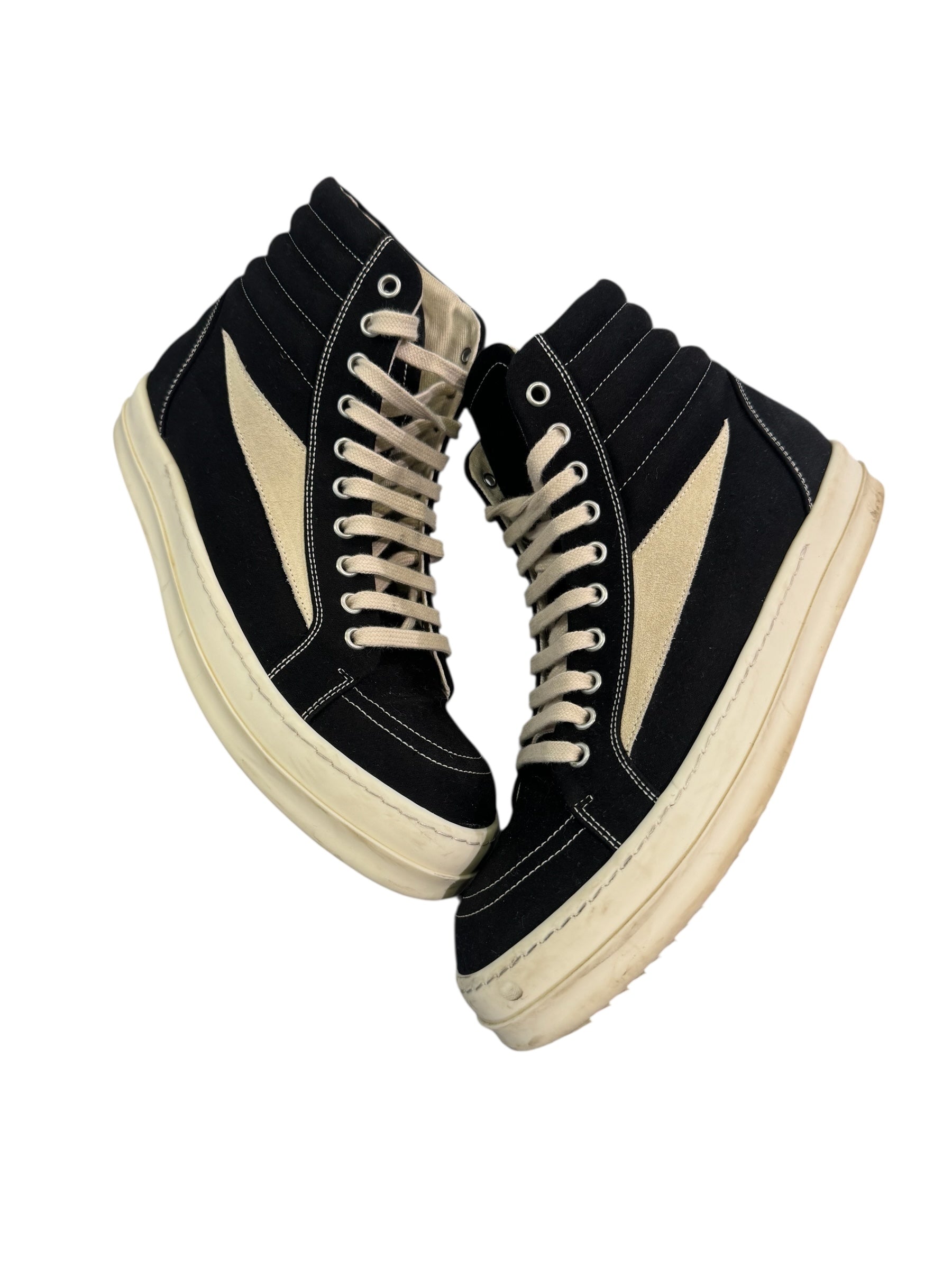 Rick Owens DrkShdw Vintage High Top (Black/Milk)