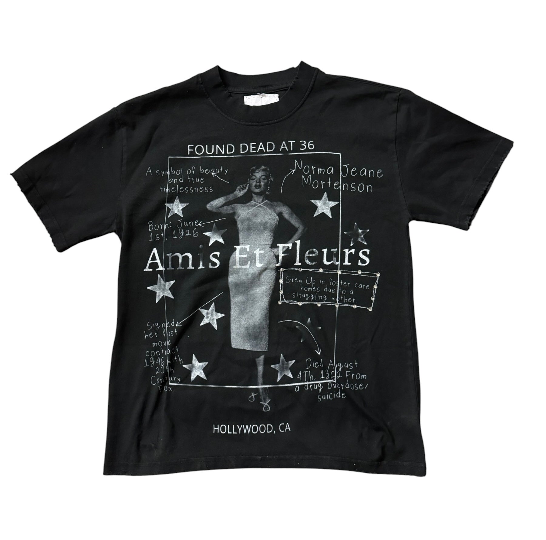 Amis Et Fleurs Dream Girl T-Shirt (Black)