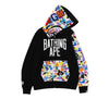 BAPE Multi Camo NYC Logo Shark Full Zip Hoodie Grey