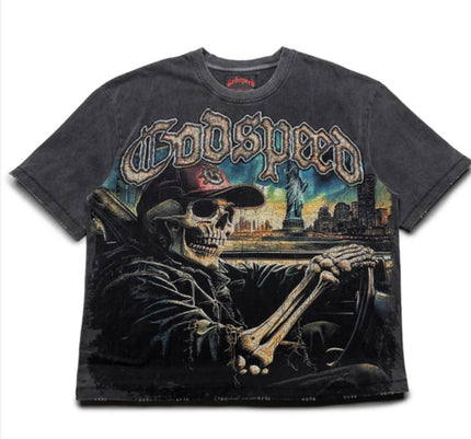 Godspeed New York City Skeleton Tee