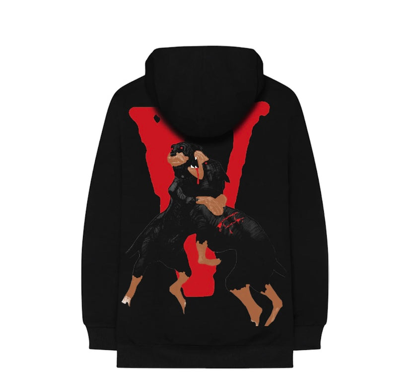 City Morgue x Vlone Dogs Hoodie Black