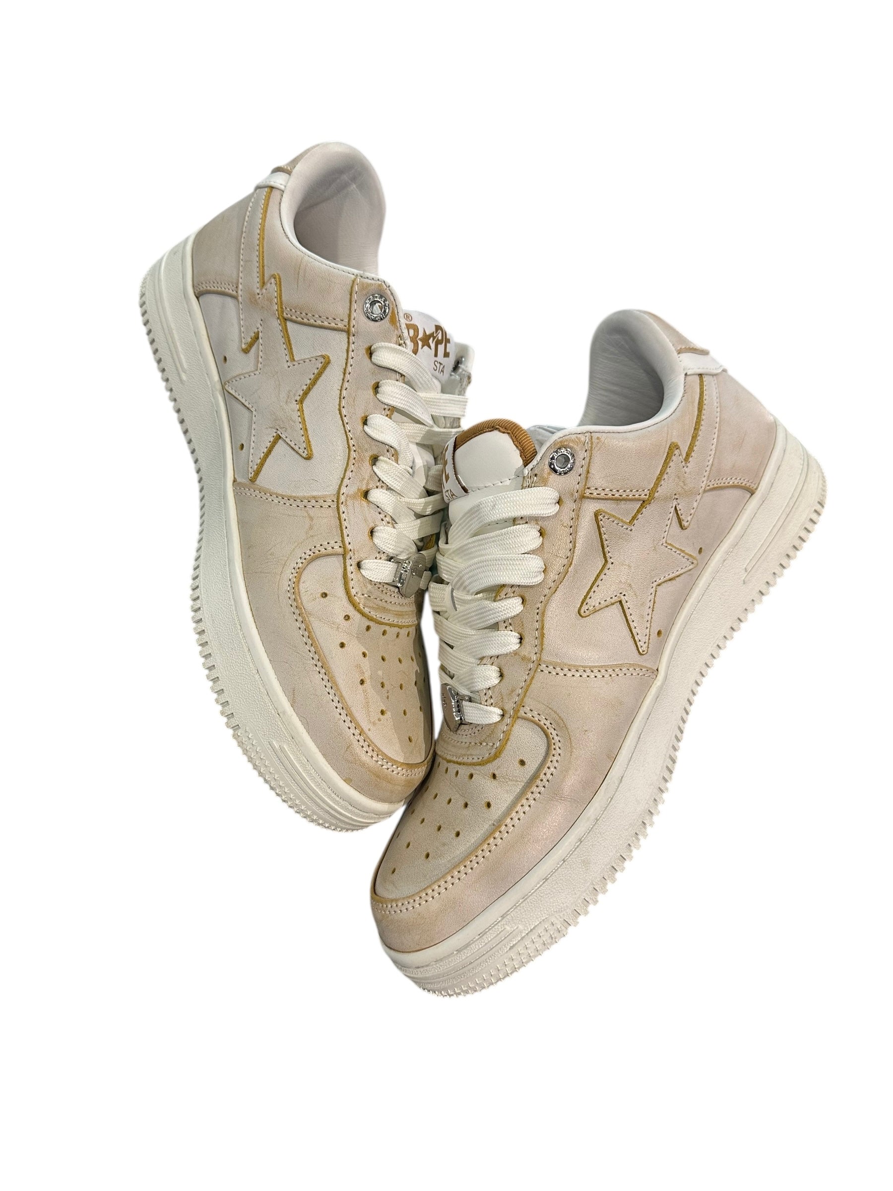 A Bathing Ape Bape Sta Wear Away Paint Beige