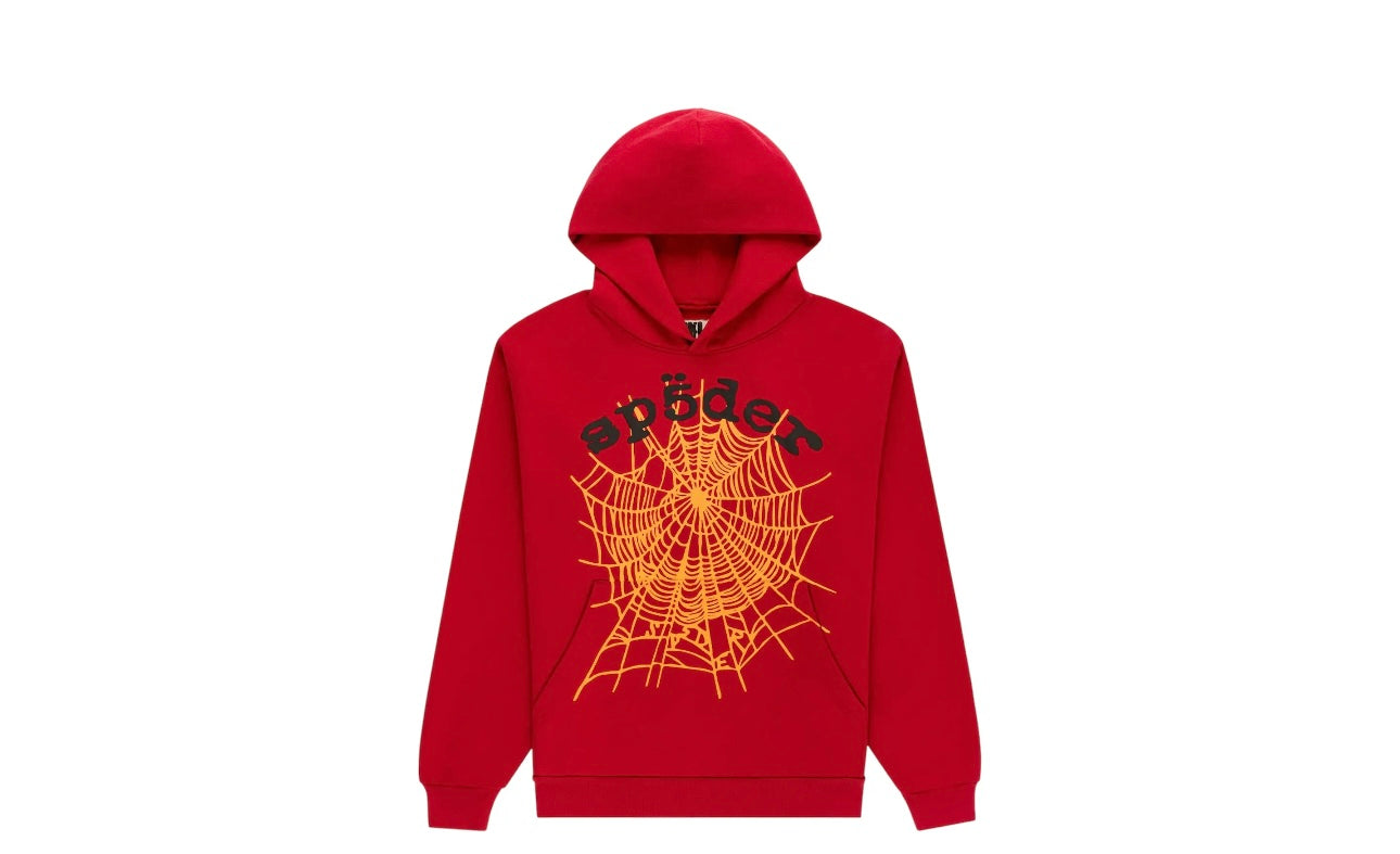 Sp5der OG Web V2 Hoodie Red