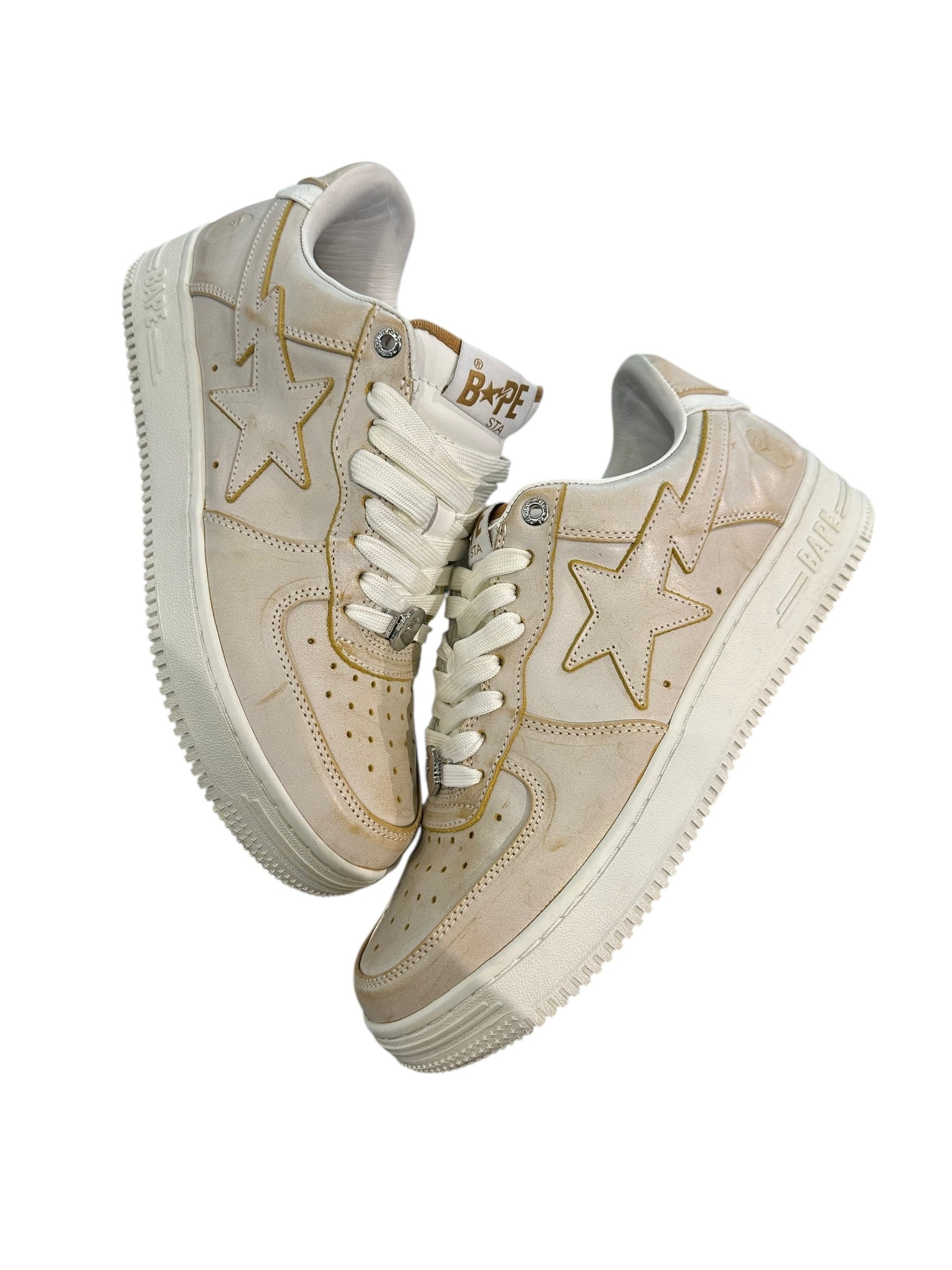 A Bathing Ape Bape Sta Wear Away Paint Beige