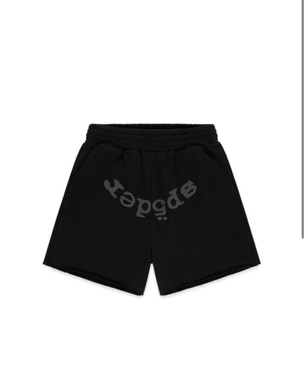 Sp5der OG Web Black Shorts