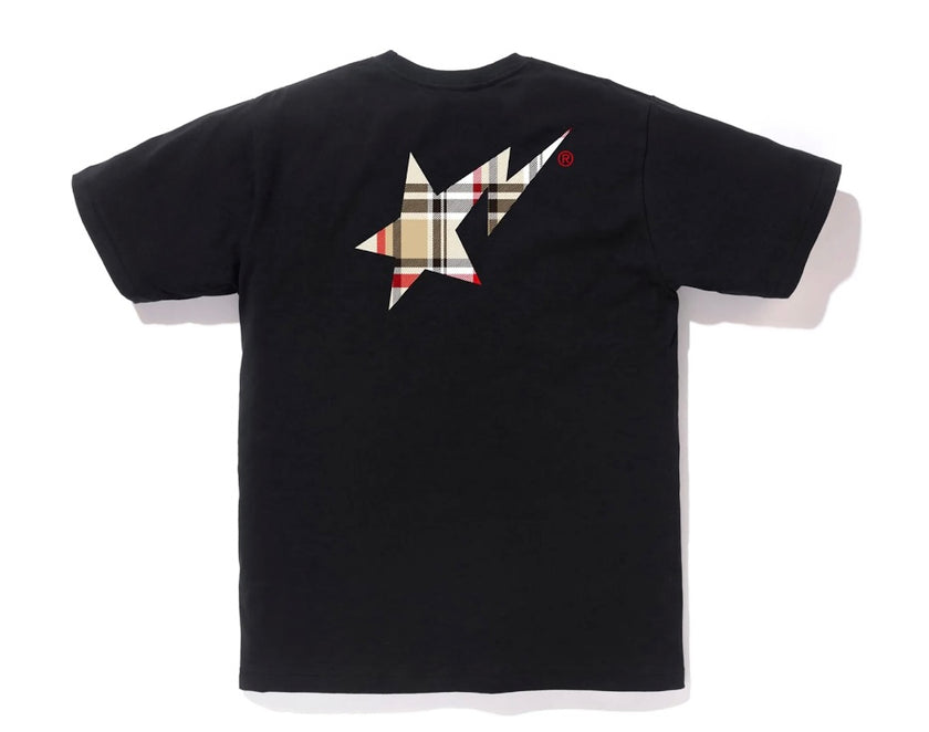 BAPE Check Bapesta Tee Black/Beige