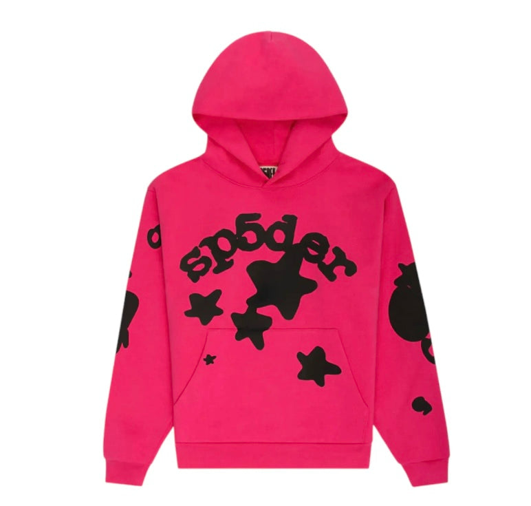 Sp5der Beluga Hoodie Pink