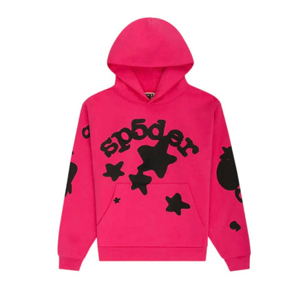Sp5der Beluga Hoodie Pink