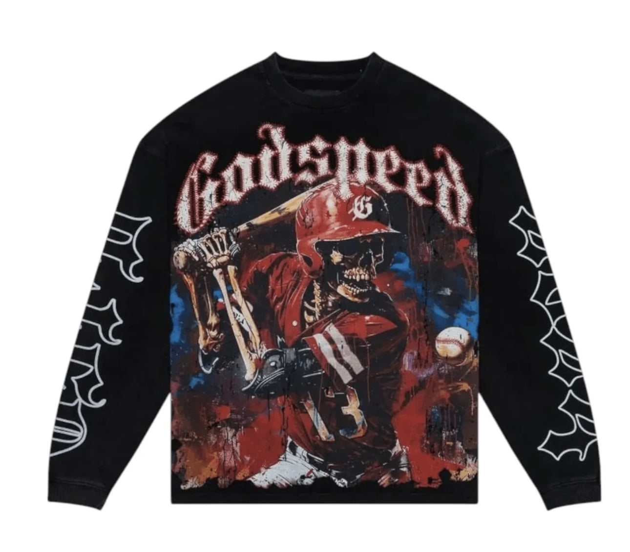 Godspeed Skeleton Baseball Thermal L/S