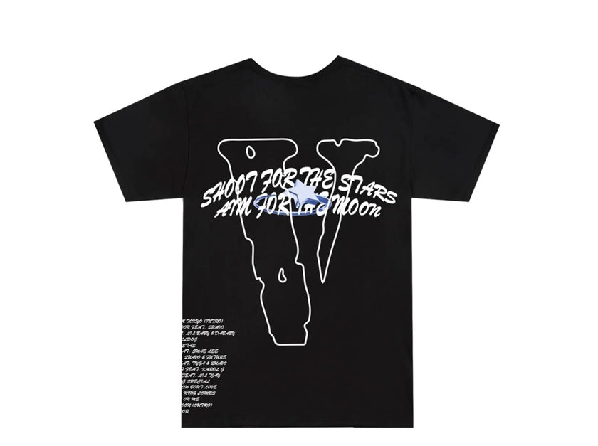 Pop Smoke Vlone Tracklist Tee Black