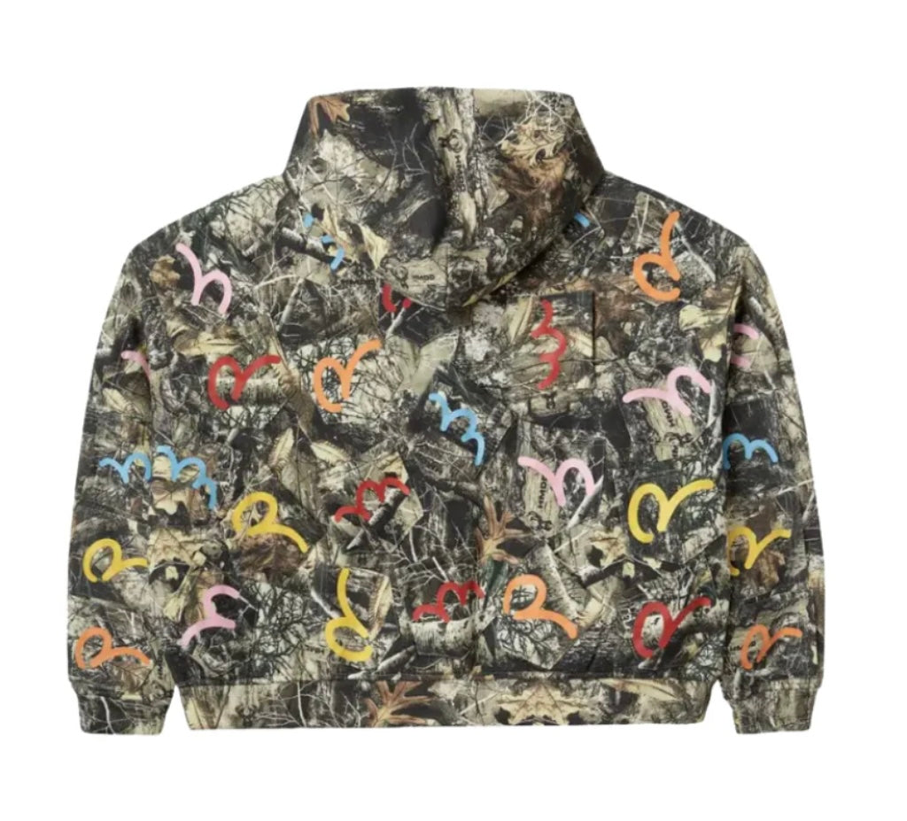 HMDD Multi Pocket Camo Zip Up Hoodie